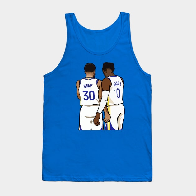 Steph Curry x D'angelo Russell - Golden State Warriors Tank Top by xavierjfong